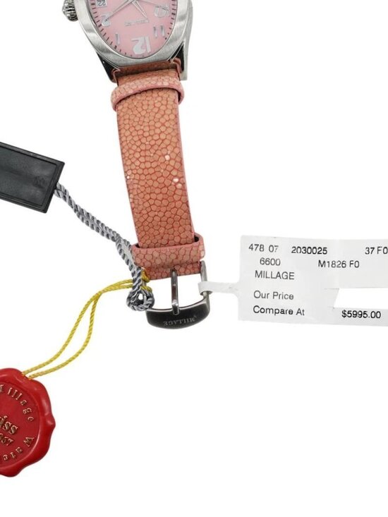 Millage Swiss Quartz Ladies Watch Stingray Band - New Battery Retail: $5995 main image 8